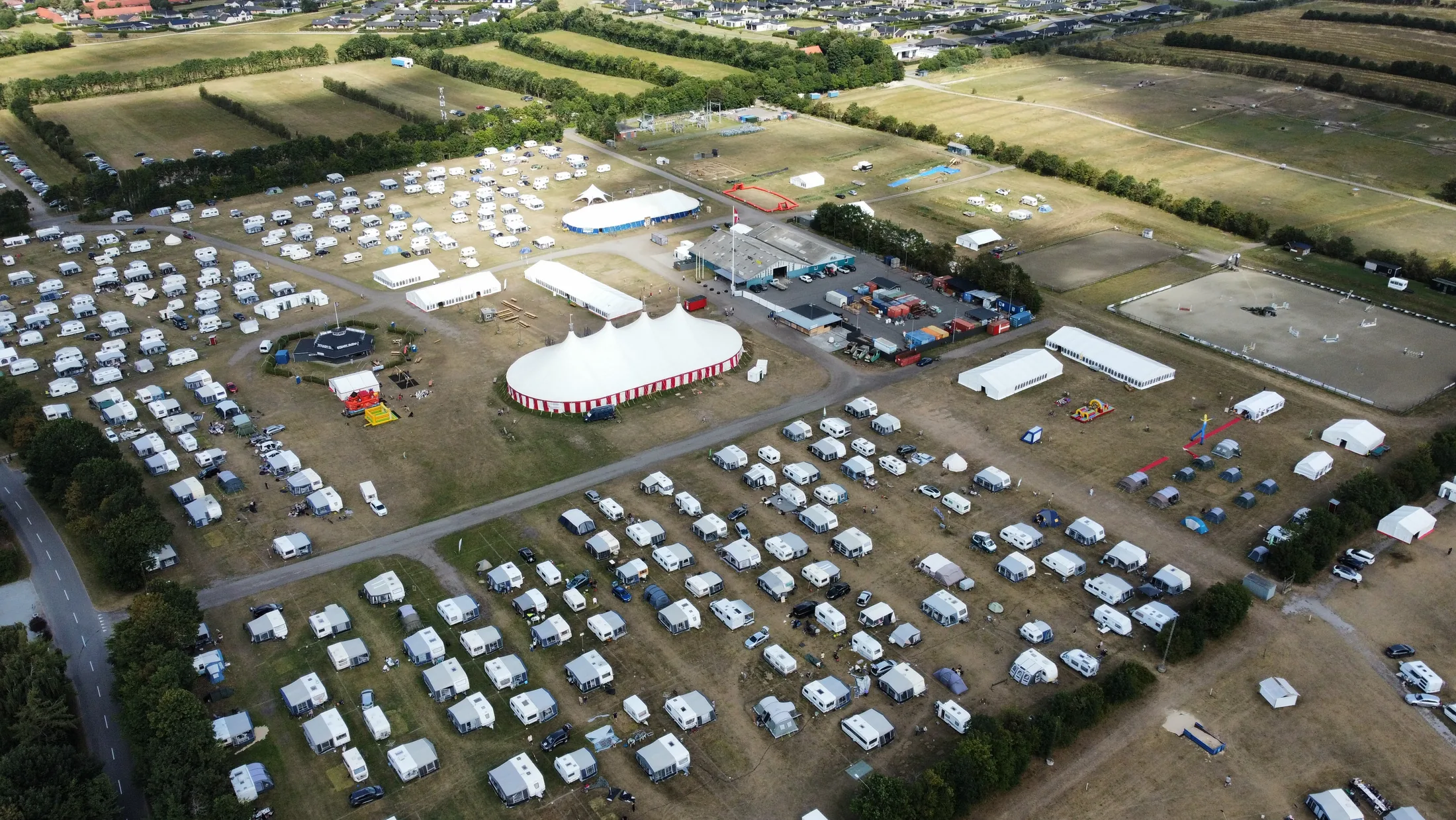 HBC campingplads set fra luften